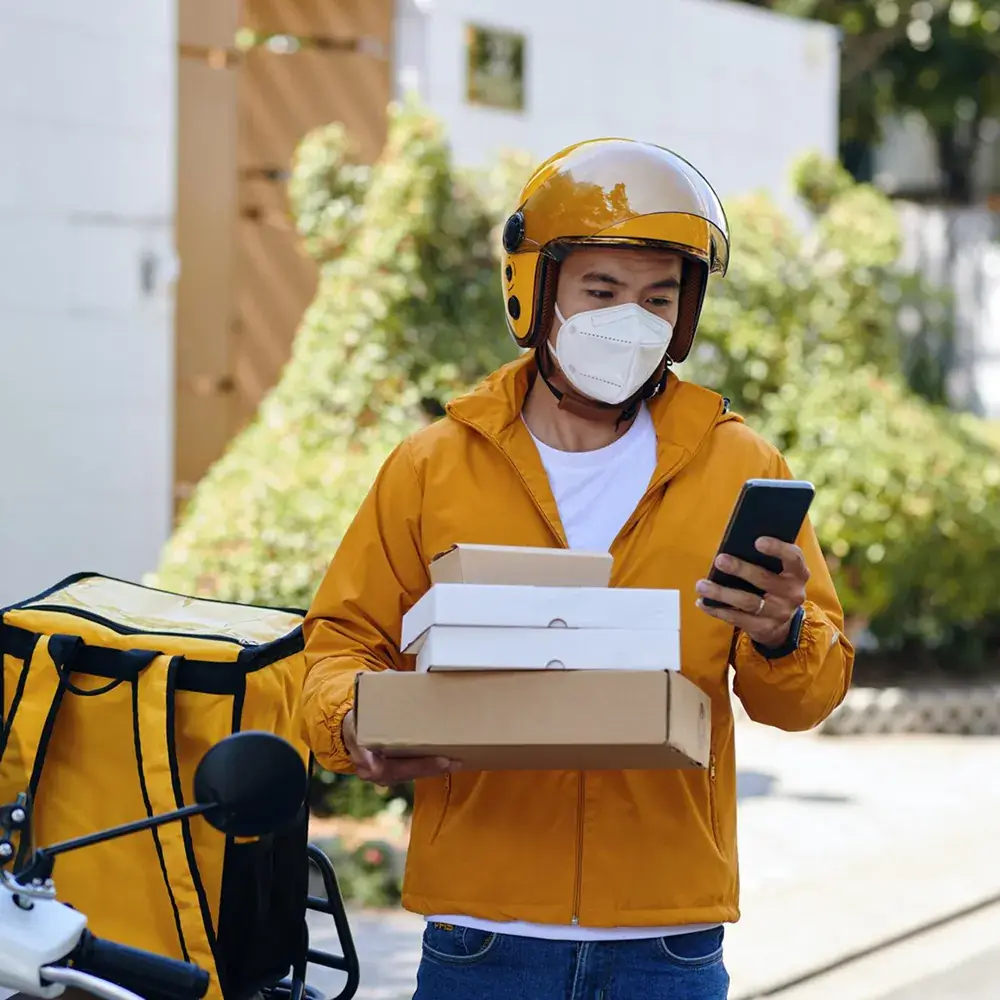 verbose techlabs deliquick instant delivery app home screen