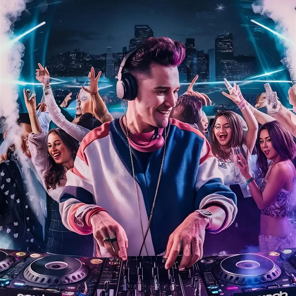 verbose techlabs DJ mania event ticket booking app screen