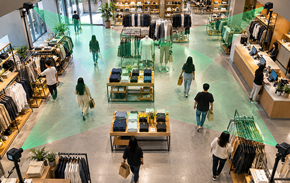 Multi-camera recording in a retail store