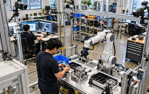 Multi-camera robotics workcell recording